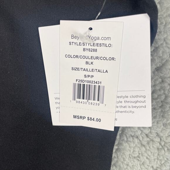 Beyond Yoga Women's Small Black Polyester Elastane Base Tank Sleeveless Bodysuit - Picture 5 of 15